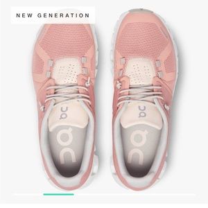 On cloud running best-selling shoe for everyday wear. Rose. Size 8.